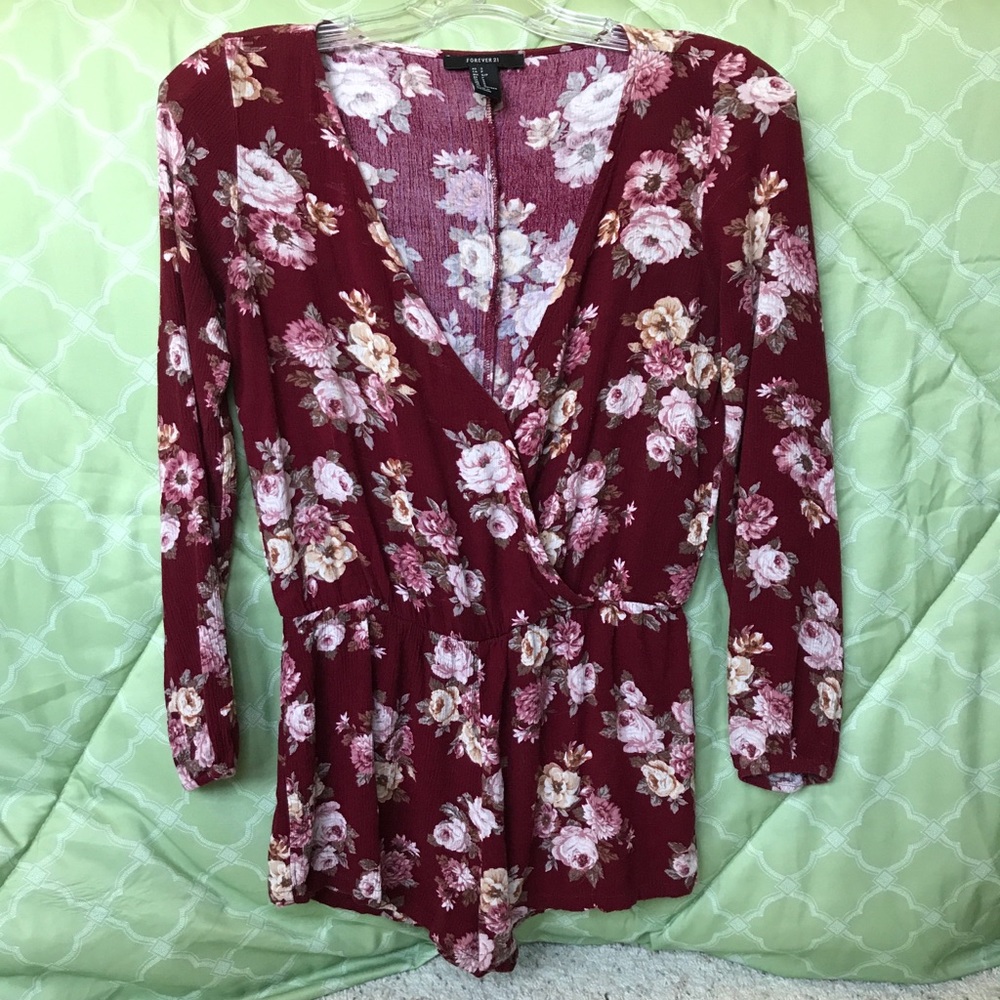 Forever 21 Floral Romper